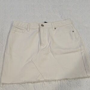 Forever 21 White Mini Skirt